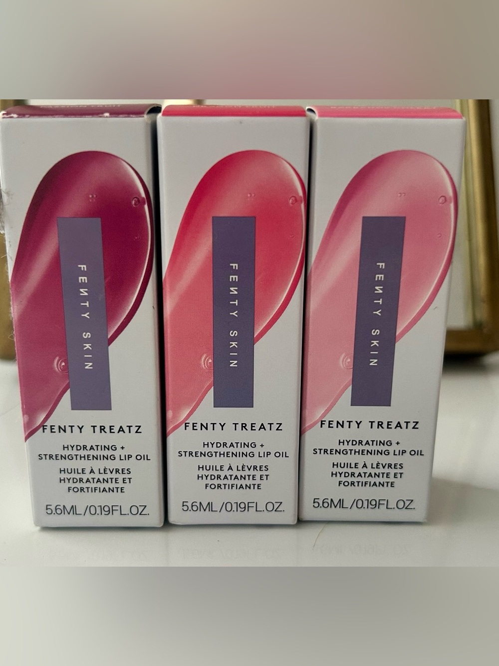 Fenty Beauty Treatz Hydrating + Strengthening Lip Oil Trio